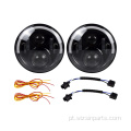 Faróis de material ABS para Jeep Wrangler JK JKU 2007-2018